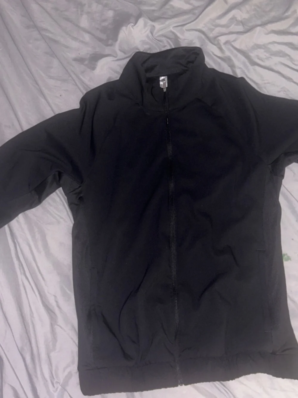 Adidas  Black Full-Zip Jacket - Lightweight Casual Layer